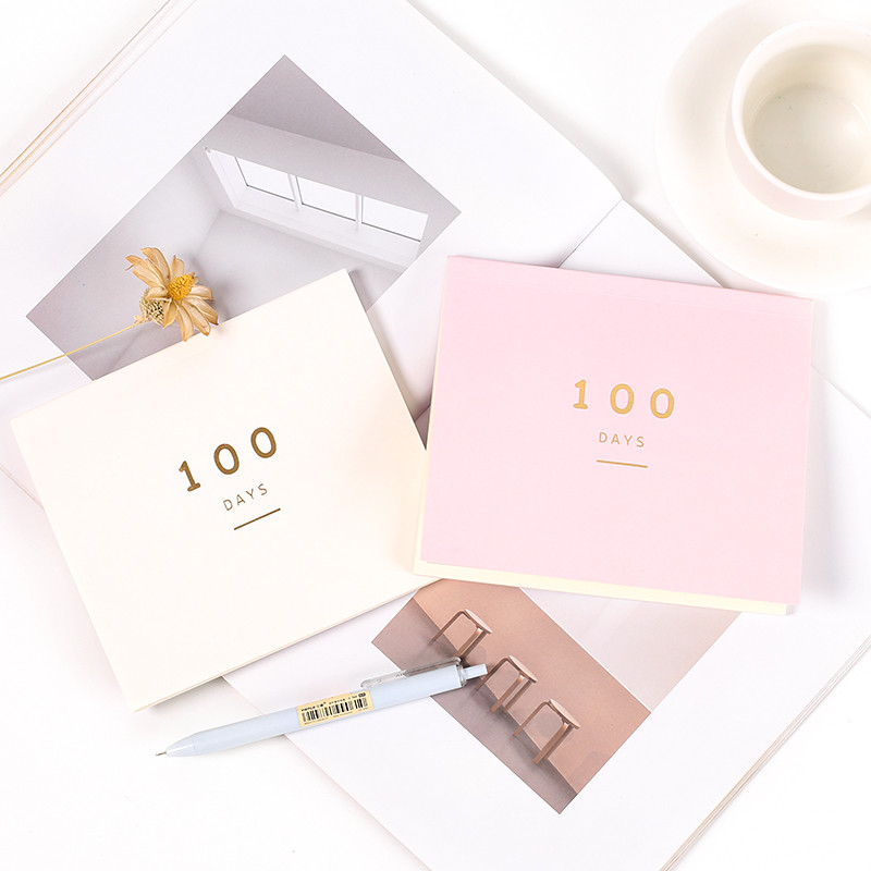 

Simple creative sedule 100 days planner countdown notebook exam entrance goal diary Student agenda Stationery Supplies oficina