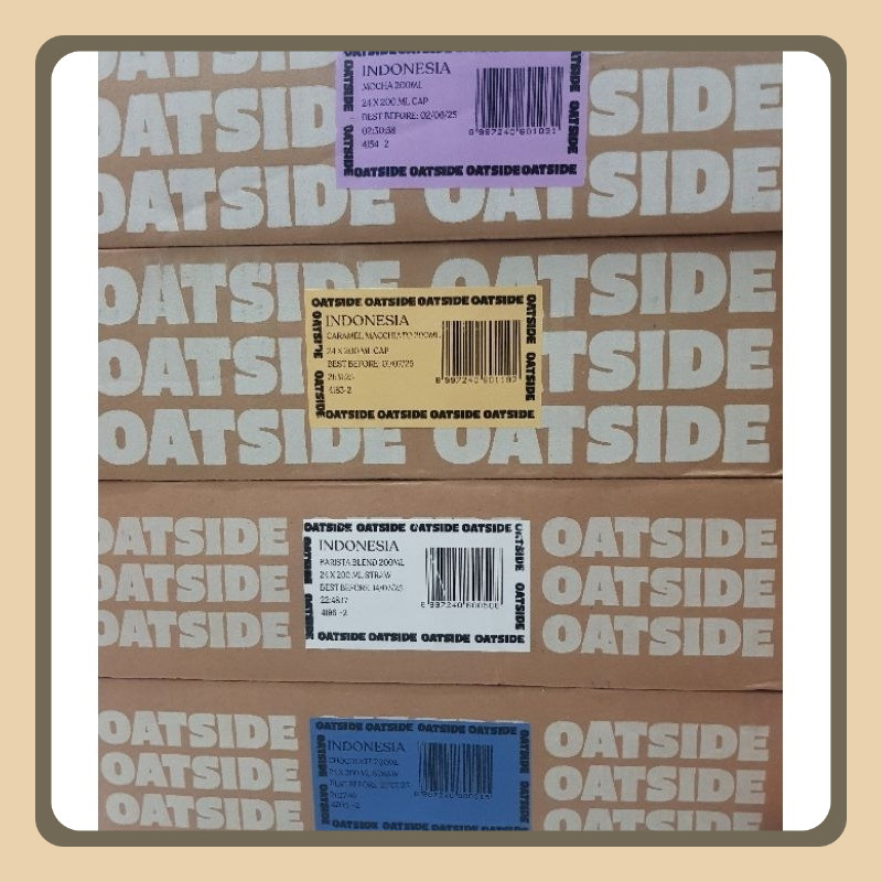 

Oatside 200ml 1 dus isi 12 pcs Barista, Cokelat, Kopi, Chocomalt (Sedotan), Mocha, Caramel Macchiato (Cap)