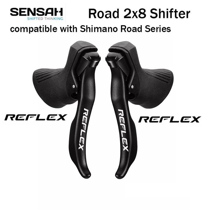 Brifter SENSAH REFLEX 16 SPEED Shifter 2 8 16SPEED KIRI KANAN SEPEDA BALAP LIPAT ROADBIKE COMPETIBEL