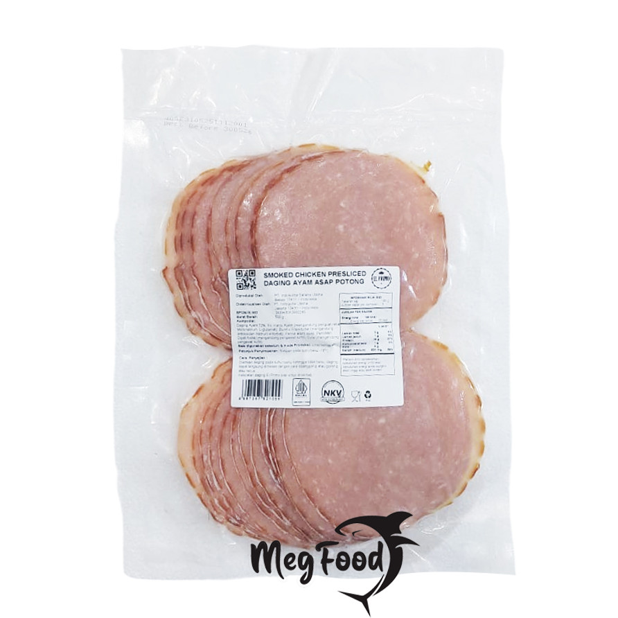 

El Primo Smoked Chicken Presliced / Daging Ayam Asap 500 gram