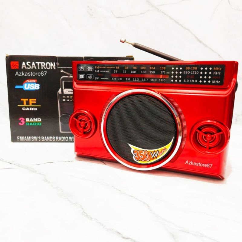 Radio asatron 1109 radio asatron bluetooth usb SW/TF suara bass jernih