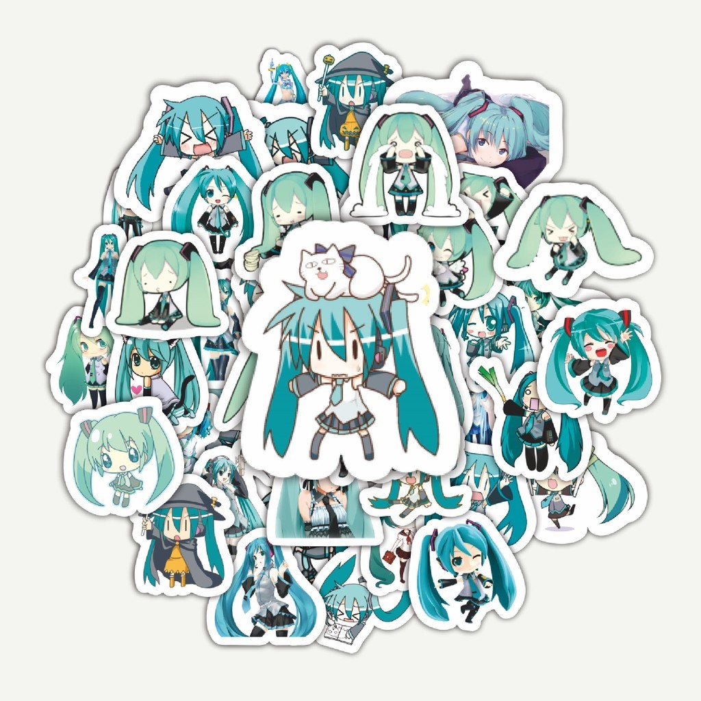 

Sticker Pack Stiker Anime Hatsune Miku | Sticker TUMBLR | Stiker LAPTOP KOPER HELM