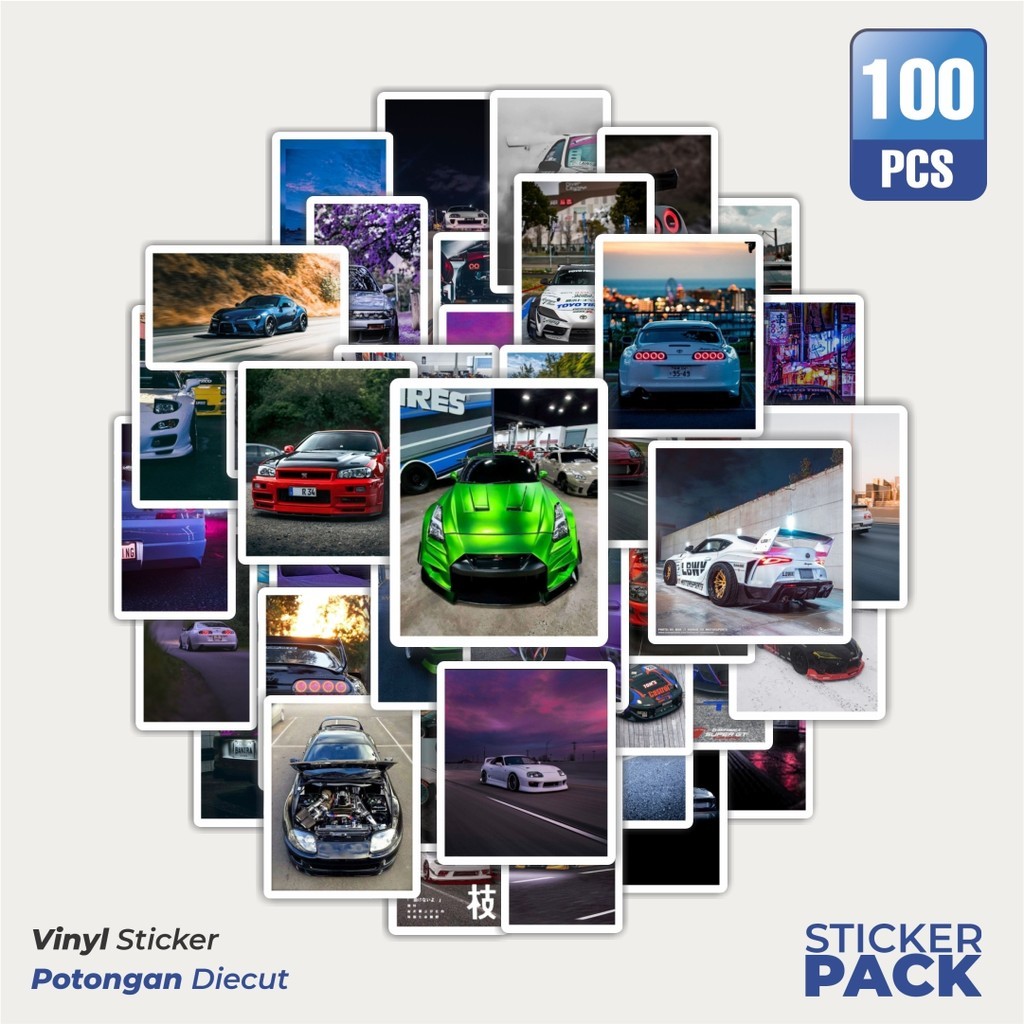 

Stiker Vinyl Stiker Poster Sport Car [Mobil Balap] Waterproof Aesthetic- Untuk Laptop, Motor, dan Helm - Paper Stationery Pack