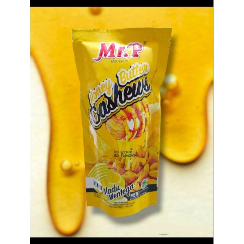 

Mr.P CASHEW /kacang mete rasa mentega madu 70gr - ARM
