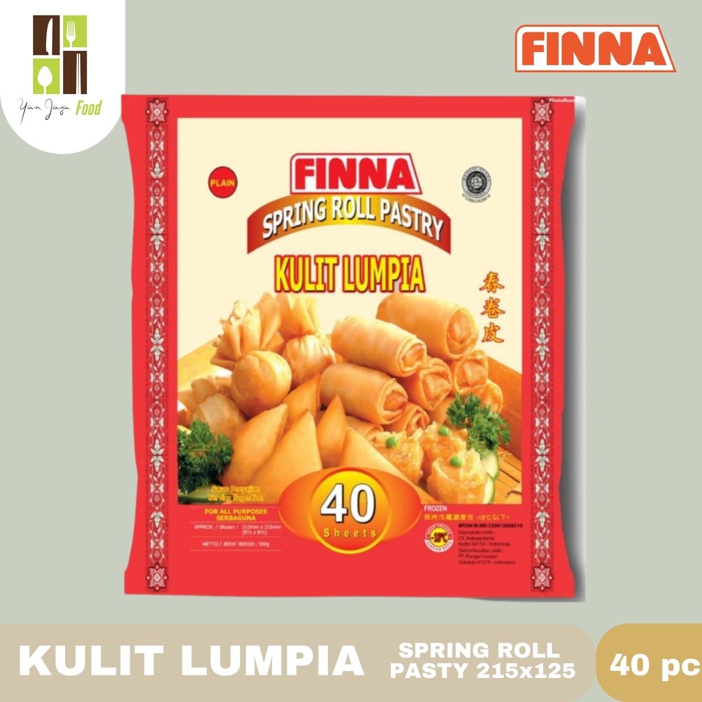 

FINNA KULIT LUMPIA SPRING ROLL PASTRY 215 X 215 MM 40PCS