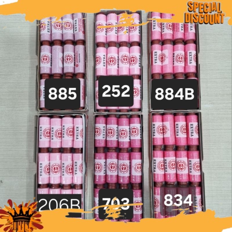 SUKA Benang Jahit EXTRA 160 yards Warna Pink (harga per pcs) SKPD