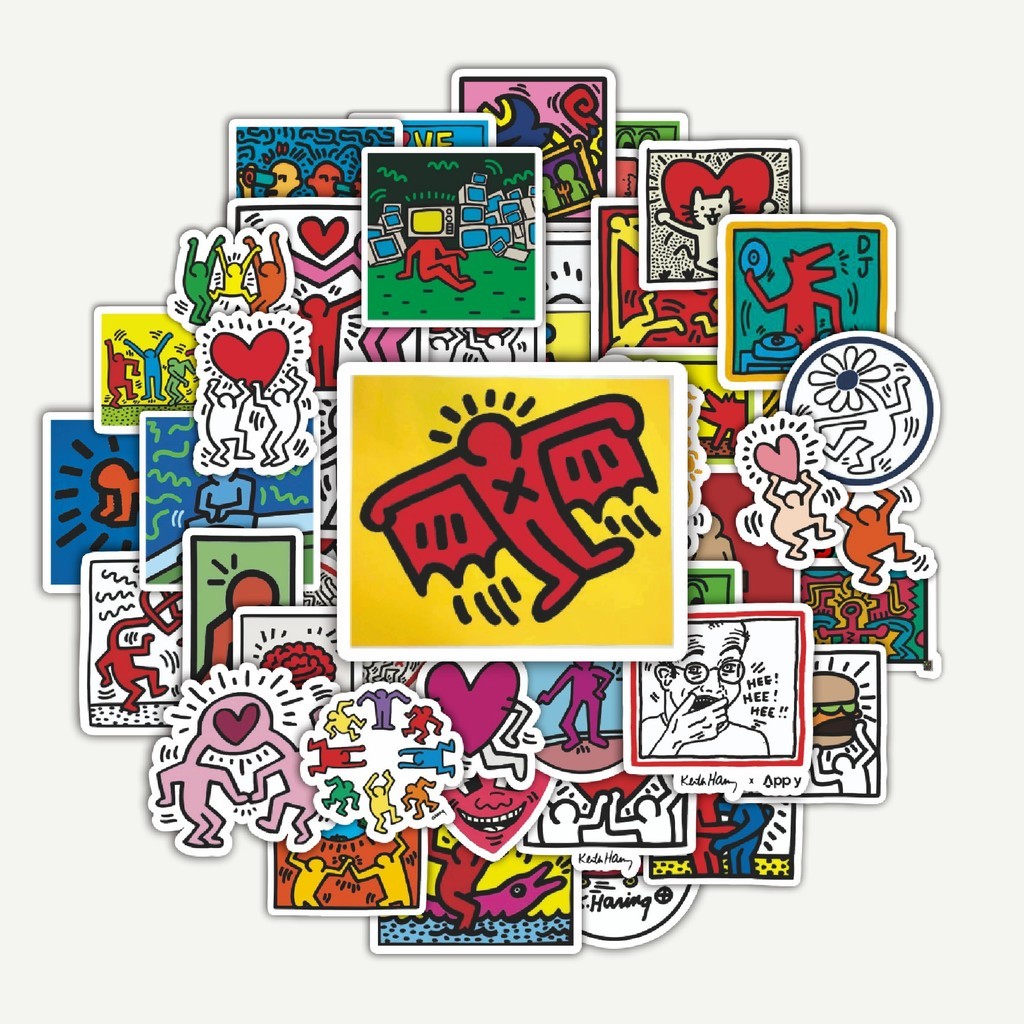 

Sticker Pack Stiker Keith Haring Series | Sticker TUMBLR | Stiker LAPTOP KOPER HELM