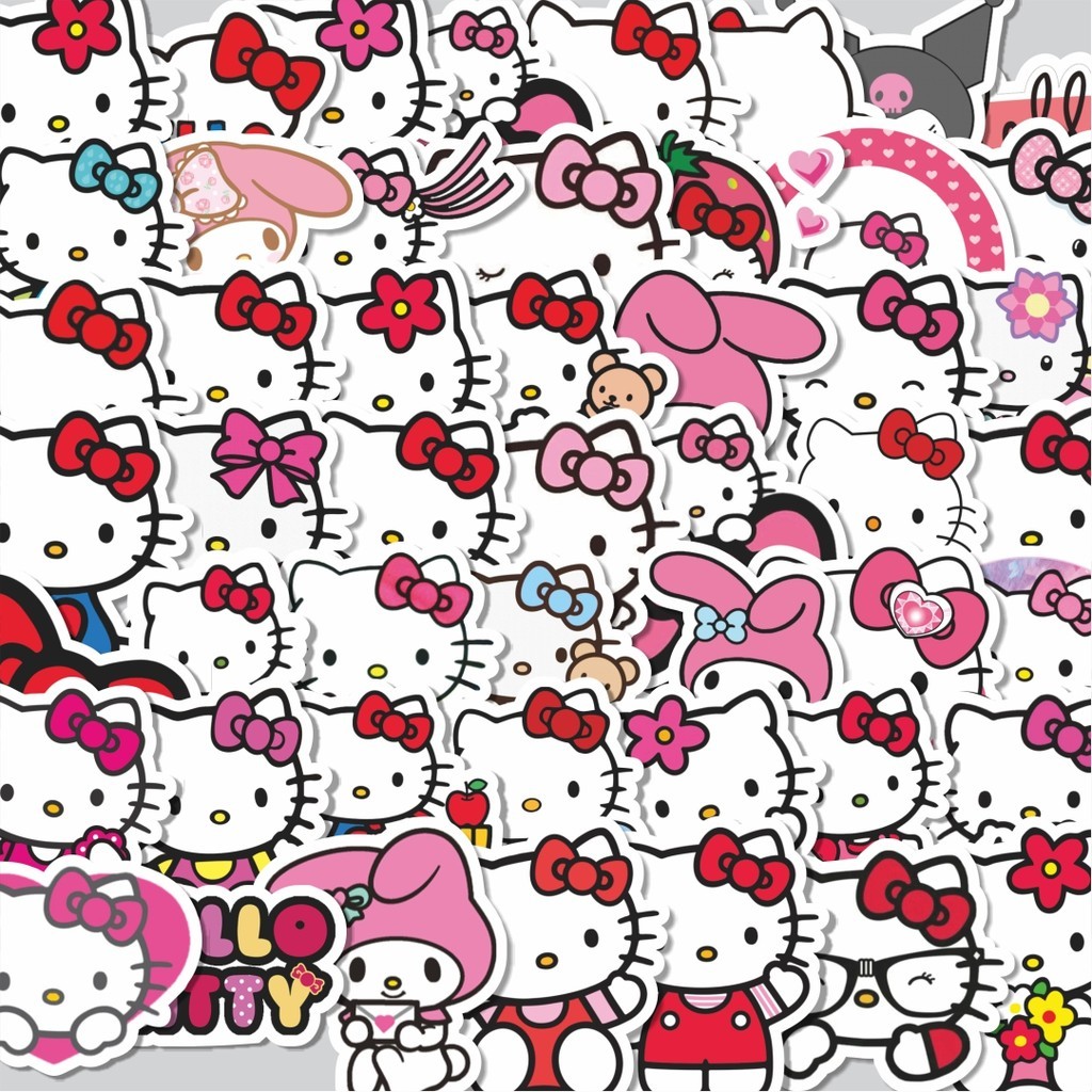 

Stiker Cutting Pack Stiker Kartun Hello Kitty Isi 100Pcs Series Aesthetic Lucu Keren Untuk Koper Bahan Vynil