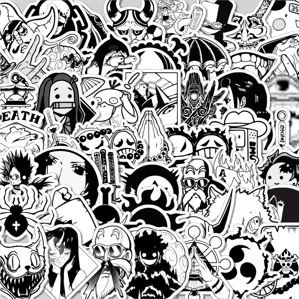 

Stiker Cutting Pack Stiker Aesthetic Black And White Brand Distro Versi 8 Isi 100Pcs Series Aesthetic Lucu Keren Untuk Koper Bahan Vynil