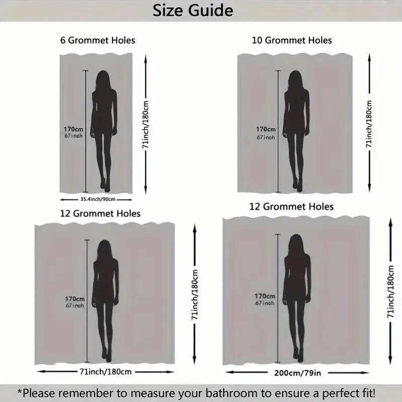 Gray Daisy Shower Curtain, Bathroom Decorative Shower Curtain, Waterproof Shower Curtain with Hooks