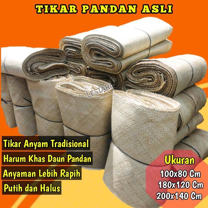 Terbaru Tikar Pandan /Samak Anyam Daun Pandan Asli /Samak Jenazah /Klasa Mayit /Uk 100x80-180-120-20