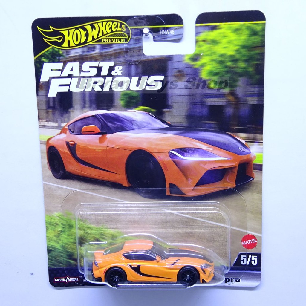Hot Wheels Premium Fast & Furious 2021 Toyota GR Supra Orange