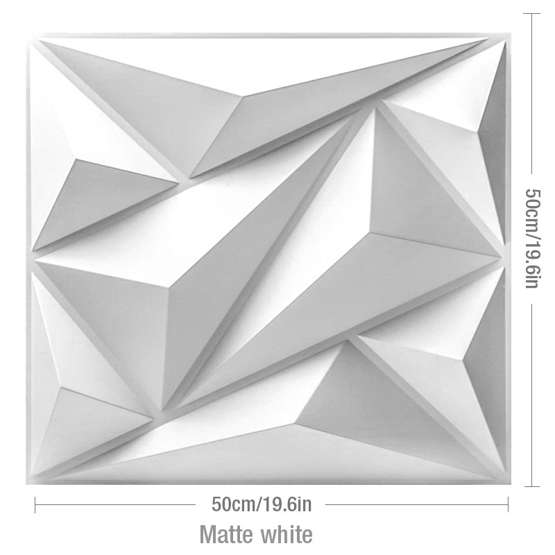12 piece 50cm/1m² Decorative Textured PVC 3D Wall Panel 3D wall sticker Interior Wall Decor Living R