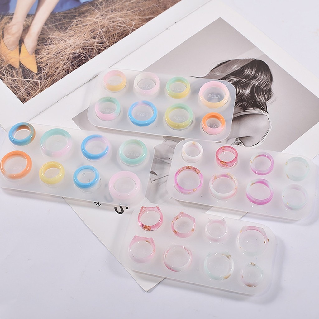 

1Pcs Rings Resin Epoxy Molds Mixed Size Silicone Casting Molds Tool For DIY Crafts Jewelry Making Findings Supplies Accessories