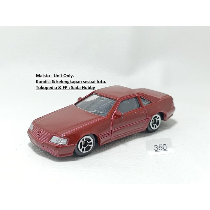 IP3... Diecast Maisto Mercedes Benz 500 SL Merah Unit Only 2ND