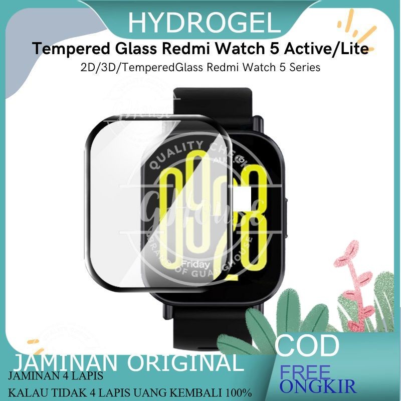Anti Gores Redmi Watch 5 Active/Lite Tempered Glass Redmi Watch 5 Active/Lite 2D 3D TPU Hydrogel
