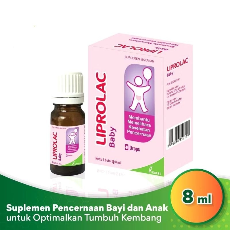 LIPROLAC BABY ® Liprolac Baby 8ML | Liprolac Baby Suplemen Makanan Membantu Memelihara Pencernaan
