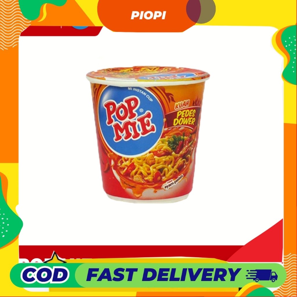 

PIOPI Pop Mie Pedas Dower Rasa Ayam Pedas 75 Gr