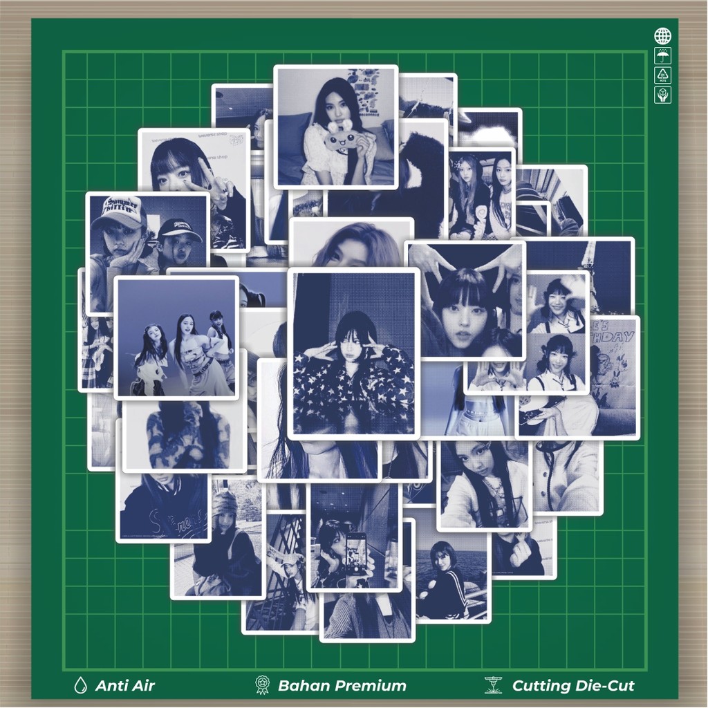 

HOT 50 PCS STIKER Stiker Album New Jeans V5 Stiker Fashion Cars Decal Dingin Kartu Album Custom Vinyl Anti Air- Sticker Aesthetic Buku Journal Koper Casing HP Tablet Laptop Helm Motor Botol Minum