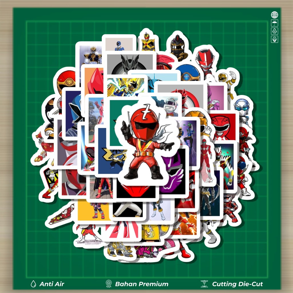 

HOT 50 PCS STIKER Stiker Power Ranger 2 Stiker Fashion Cars Decal Dingin Kartu Album Custom Vinyl Anti Air- Sticker Aesthetic Buku Journal Koper Casing HP Tablet Laptop Helm Motor Botol Minum