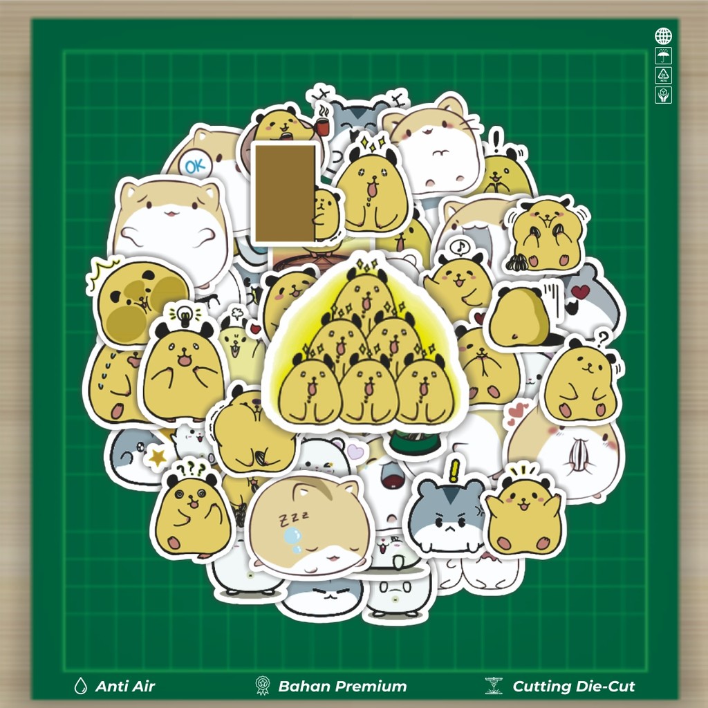 

HOT 50 PCS STIKER Stiker Hewan Hamster v4 Stiker Fashion Cars Decal Dingin Kartu Album Custom Vinyl Anti Air- Sticker Aesthetic Buku Journal Koper Casing HP Tablet Laptop Helm Motor Botol Minum