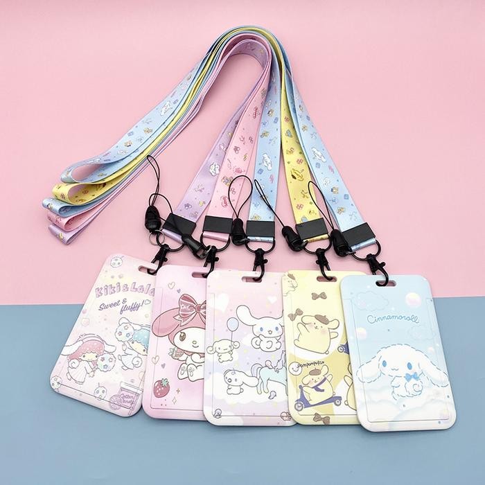 

Kalung Holder Kartu Lucu/ ID Card Holder Name Tag Lanyard Sanrio - Cinnamoroll