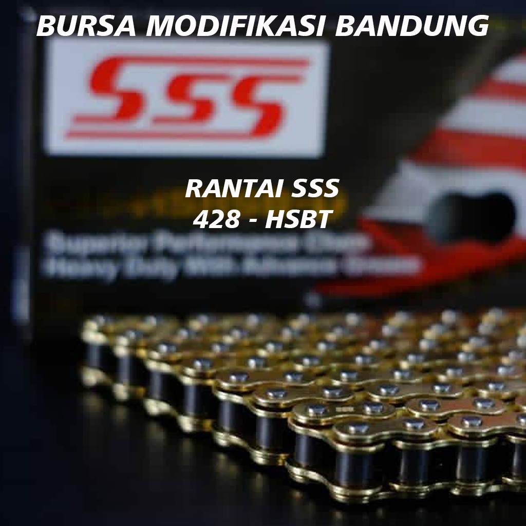 RANTAI SSS 415 428 HSBT GOLD PREMIUM RANTE NINJA SATRIA RXKING KLX CRF TIGER MEGAPRO GLPRO JUPITER