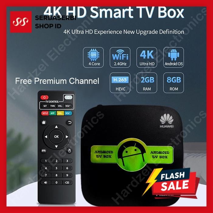 STB Android TV Box Huawei RAM 2GB ROM 8GB Unlock Full Apps