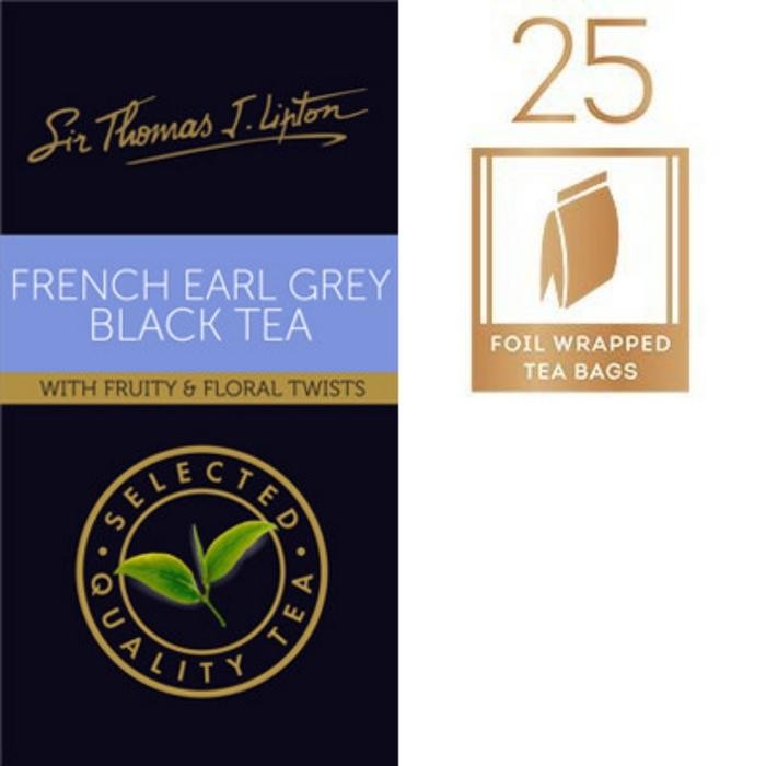 

Lipton French Earl Grey Black Tea with Fruity Floral Twist Sir Thomas