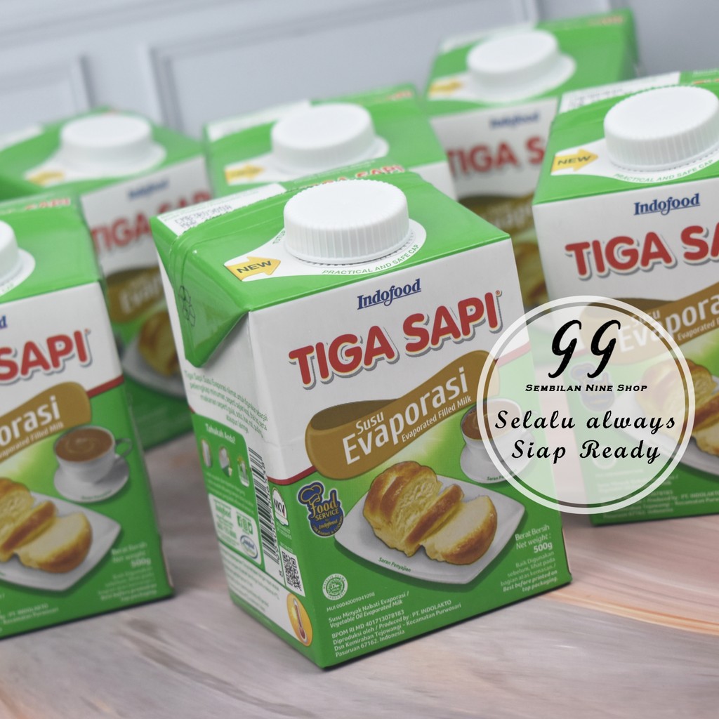

TIGA SAPI Susu EVAPORASI 500 Gram Evaporated Milk