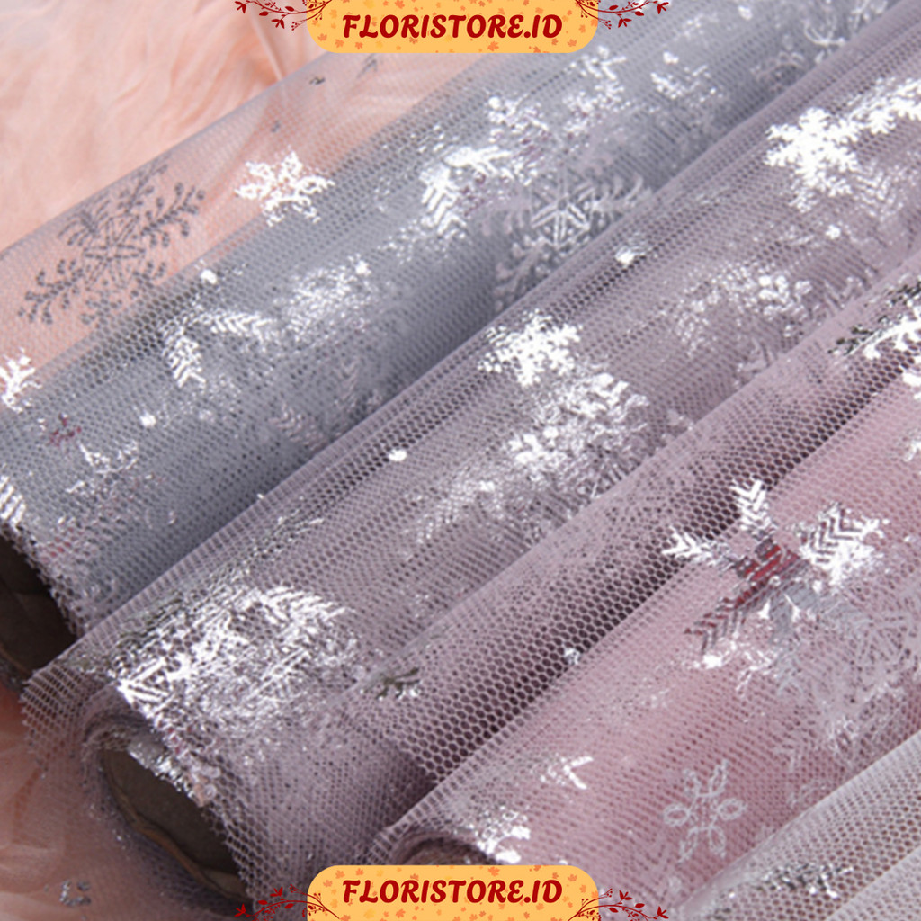 

SNOW MOTIF COTTON ROLL / COTTON ROLL / KERTAS BUKET BUNGA / KAIN BUKET / CELLOPHANE