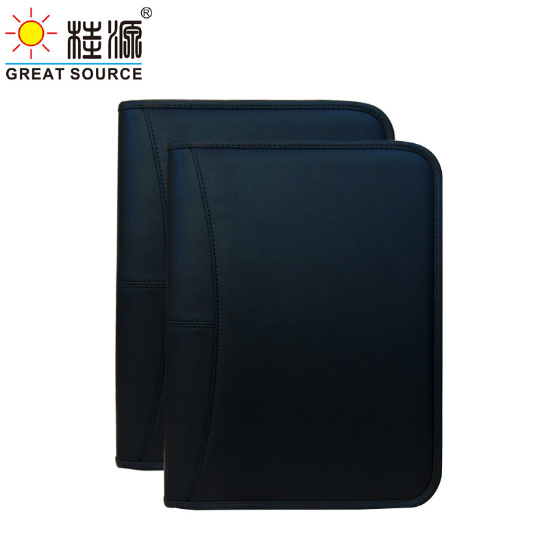 

Makeasy A4 Compendium Binders Folder A4 Multifunctional Zipper Leather Business Bag A4 File Paper Organizer Portfolio(3PCS)