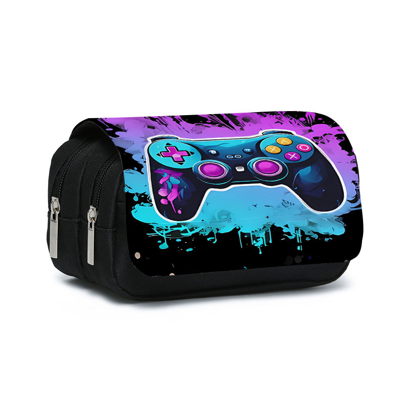 

Game Controller Double Layered Flip Pen Case for Boy and Girls Best Gifts 3D Cartoon School Supplies Pencil Case for Children