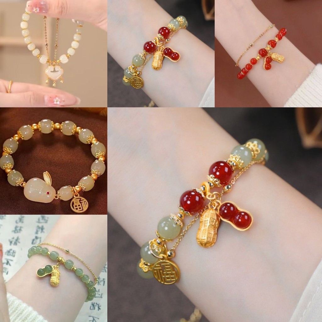Gelang Batu Giok China Tali Keberuntukan Grosir Manik
