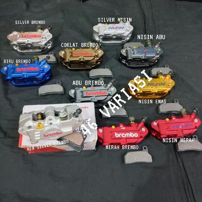 KALIPER MONOBLOK 4 PISTON / KEPALA BABI 4 PISTON / KALIPER THAILAND - EMAS BREMBO