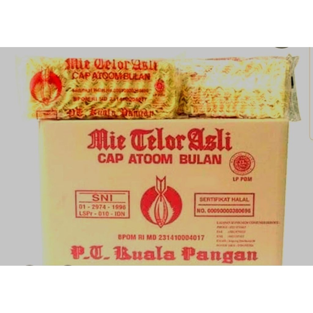 

Atoom Bulan Mie Telur Dus isi 20 X 200 Gr