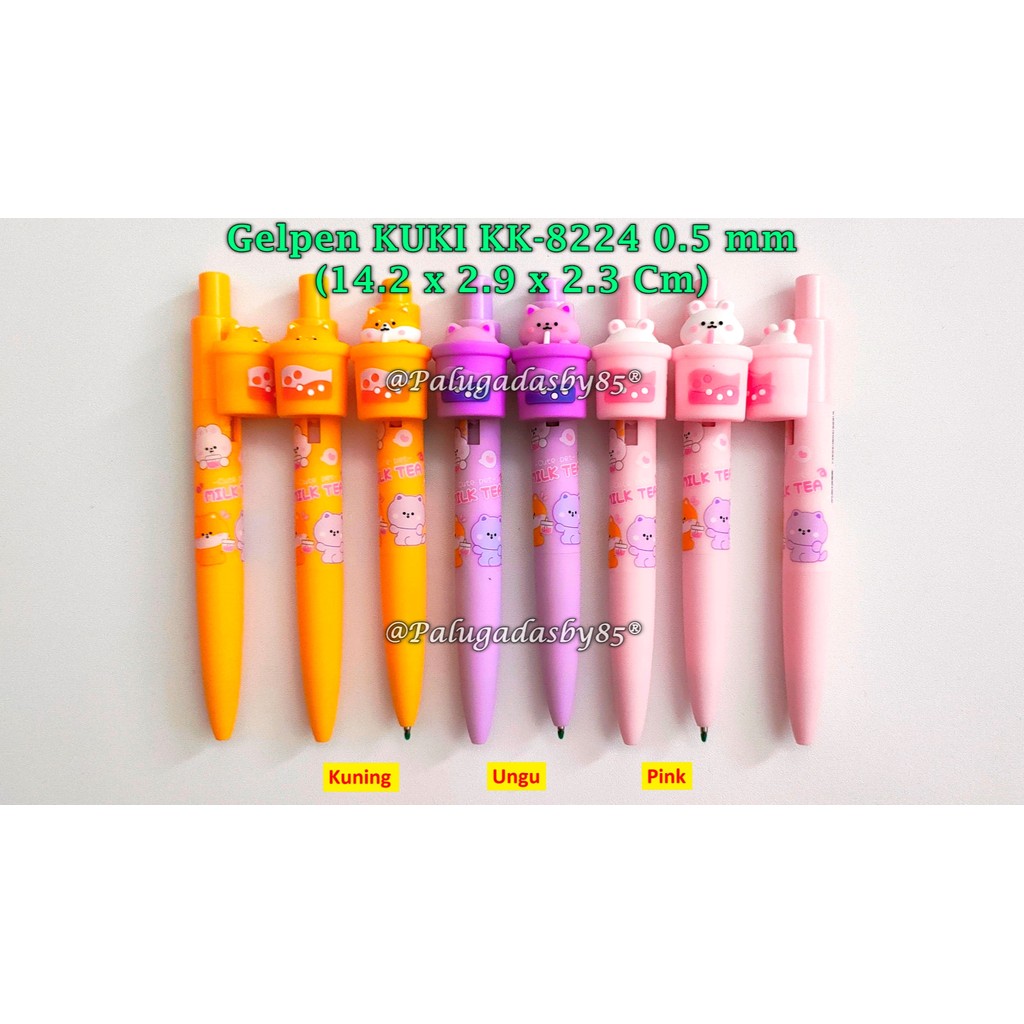 

(1 Biji) Bolpen KUKI KK-8224 Nice Surprise 0.5 Gel Pen Black / Gelpen Kuki / Pulpen Kuki (1 Biji)