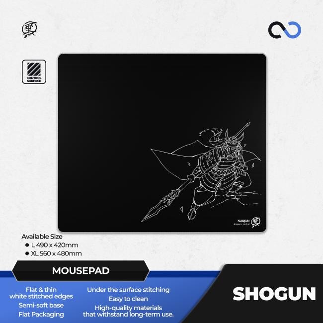 Kurosun Shogun Poron Alpha Cell Base Artisan Gaming Mousepad (Control-Hybrid)