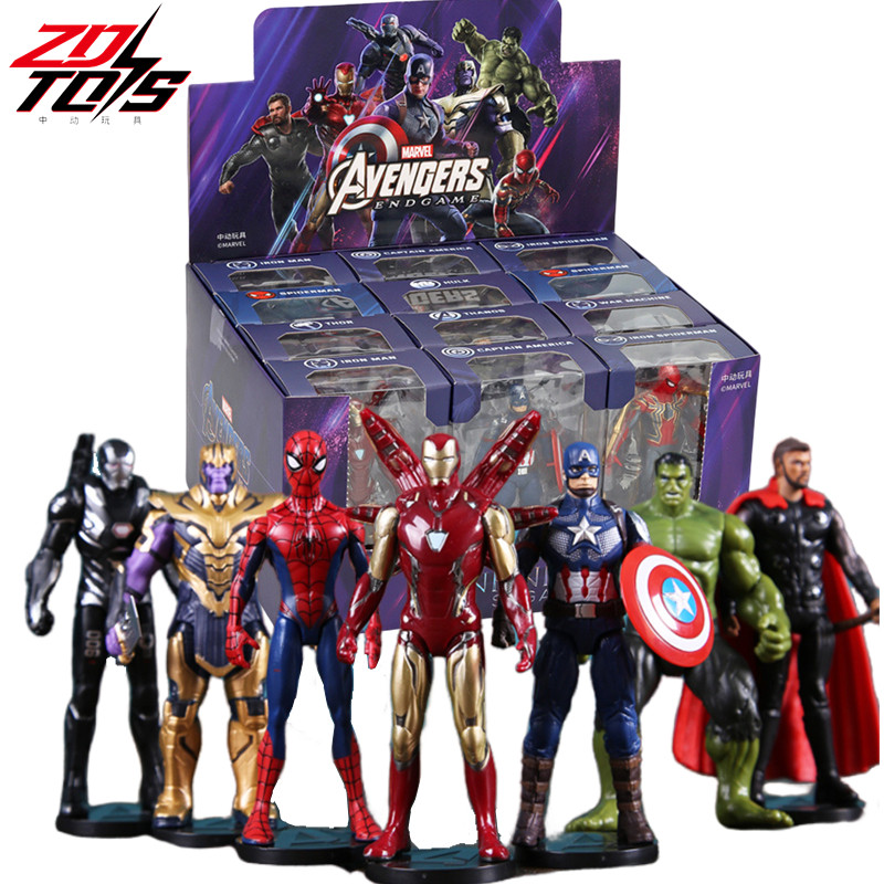 

ZD Original Avengers Iron Man Spider Man GREEN GOBLIN VENOM 2099 Thor Captain America Thanos Hulk War Machine Action Figures Toy