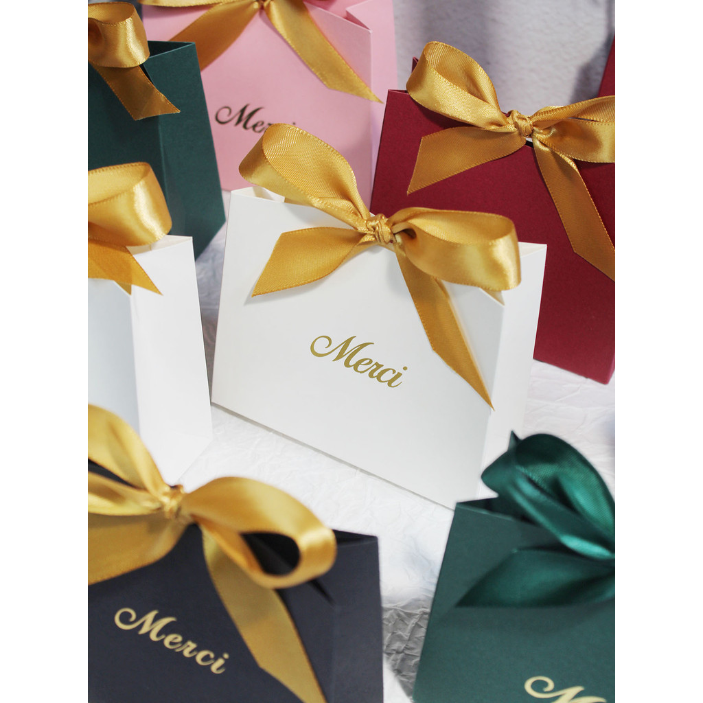 

10/20pcs Gift Bags Wedding Favor Decoration Thank You Gift Bag Box For Guests Wedding Baby Shower Birthday Party Supplies