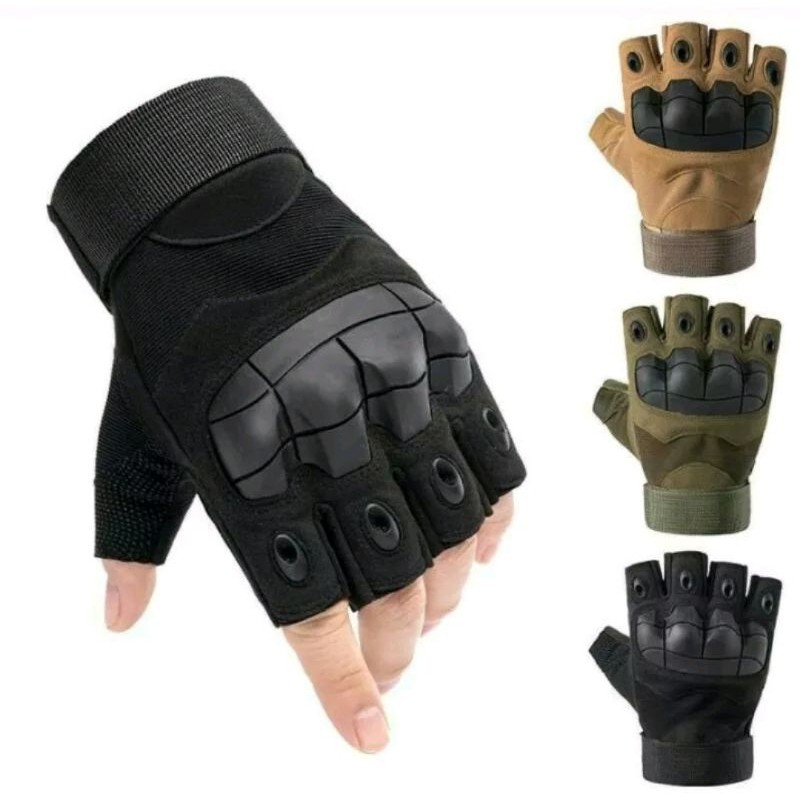 Sarung Tangan Sepeda Setengah Jari / Gloves Oaklay half / Mechanix Pendek / motor / gokart / tactica