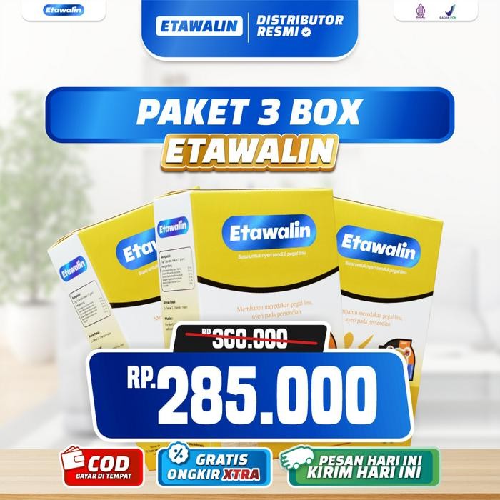 

Hot Produk PAKET 3 BOX ETAWALIN | PAKET SUPER HEMAT | SUSU ETAWALIN ORIGINAL RESMI | Minuman Susu Bubuk Kambing Etawa Dairy Milk | Susu Kesehatan | Etawalin Promo susuetawa susu kambing asli - Paket 3 Box Etawalin Terbaik dan Terlaris