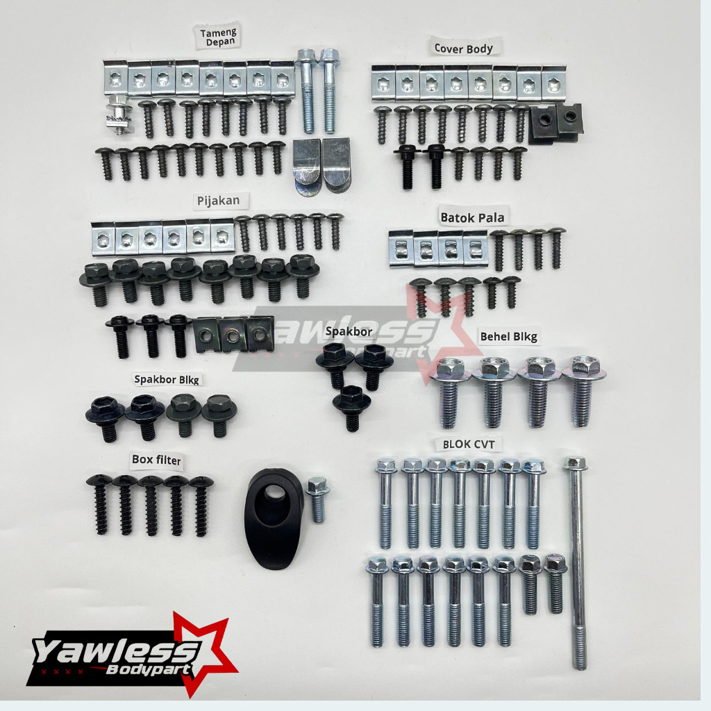 COD / Promo / Original / Baut Beat Fi Full Set / Baud Honda Beat Fi Full Body / Baud Baut Honda Beat