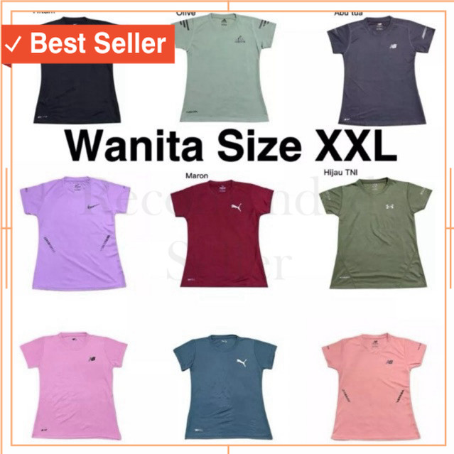 BAJU MERAH PUTIH JALAN SEHAT AGUSTUSAN SENAM / BAJU TRAINING " WANITA " BAHAN CORAK 2