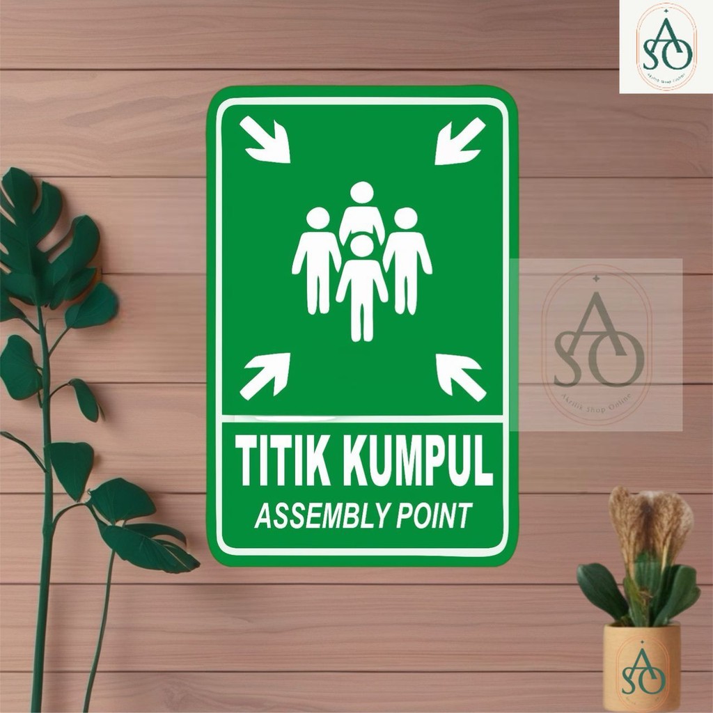 ASO RAMBU TITIK KUMPUL SIGN AKRILIK // AKRILIK SIGN TITIK KUMPUL