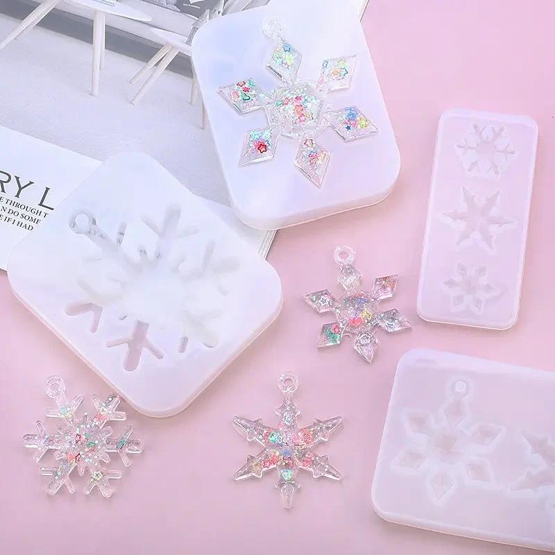 

Snowflake Epoxy Resin Mould Casting Tools Silicone Snowflake Mold Handmade Jewelry making Tools DIY Crafts Epoxy Resin Molds