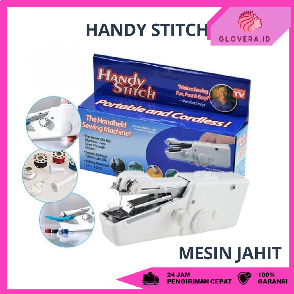 Mesin Jahit Tangan Mini Otomatis  / Handy Stitch Mesin Jahit Portabel / Mini Sewing Machine Portable