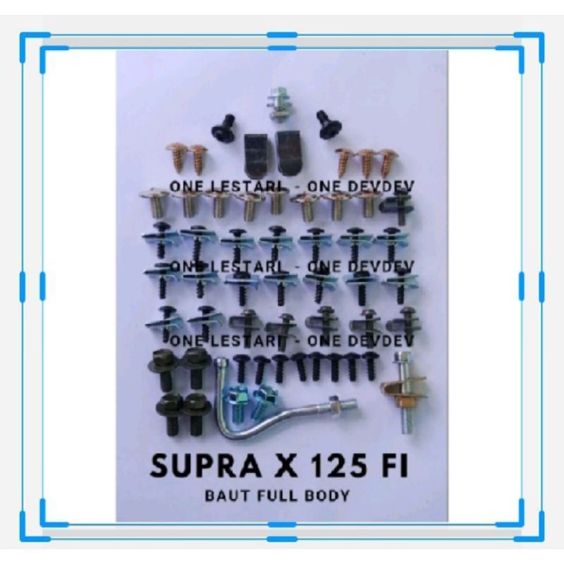 baut full body Supra x 125 FI / Baut full body Honda Supra x 125 FI