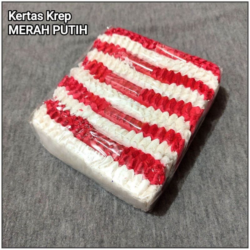 

Kertas Krep Potong Merah Putih Khusus 17 Agustusan Crepe Paper Dekor Hari Kemerdekaan - MY