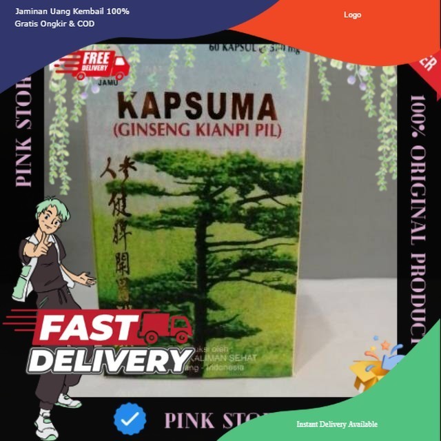 

))))))kianpi_store1(((((( kapsuma pppp (Original BPOM) Kianpi Pil Ginseng Kapsuma - 60 KAPSUL - PENAMBAH NAFSU MAKAN - BISA COD original produkkianpi 100% Original Produk ~PinkStoree